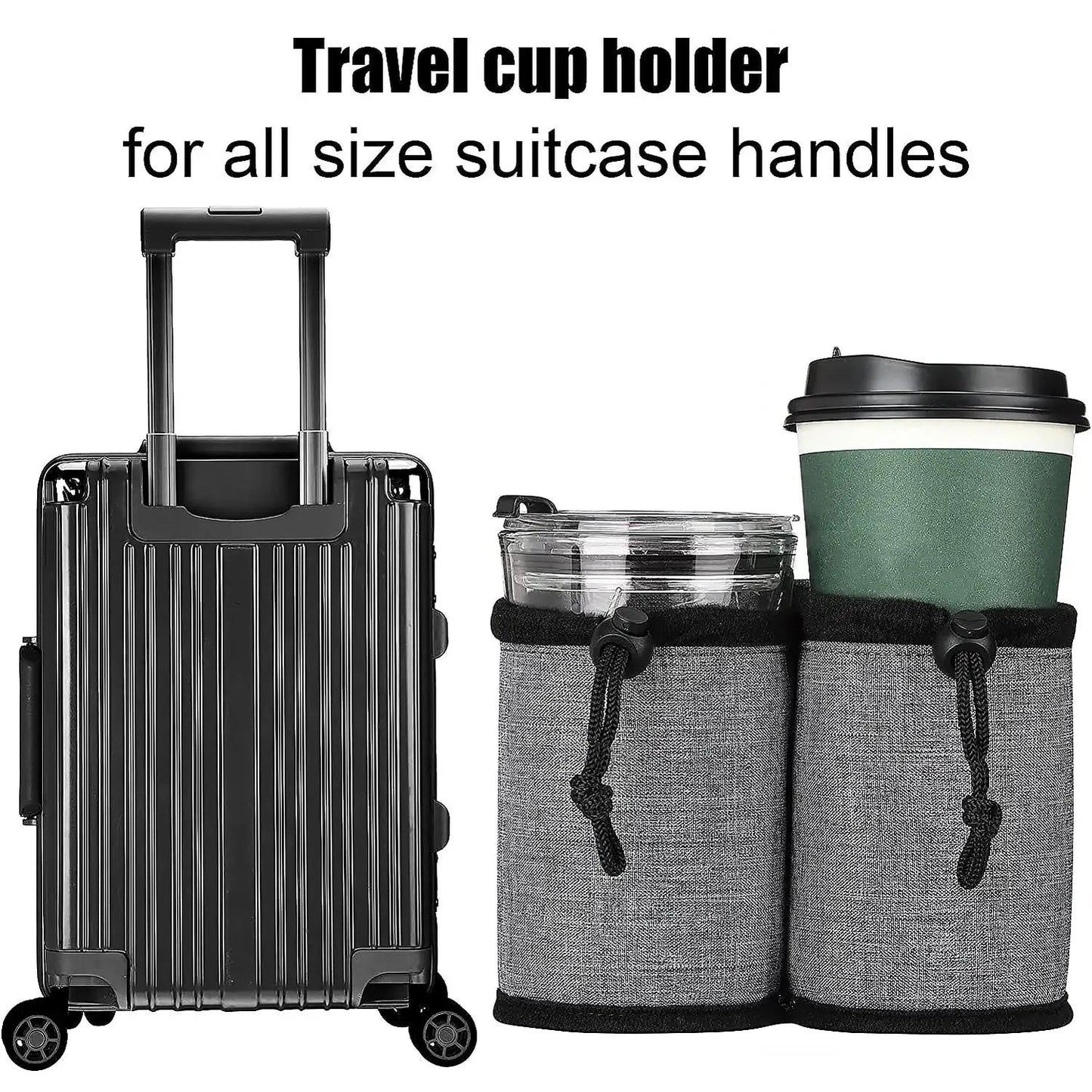 Luggage Handle Cup Holder