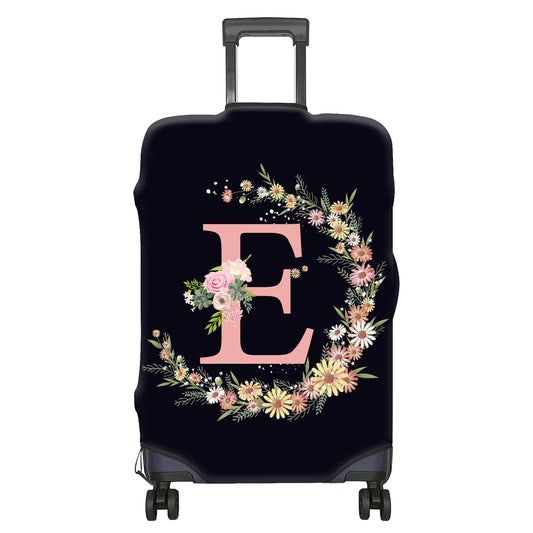 BHAHB Luggage Suitcase Cover Protector Luggage Elastic Washable Baggage Covers Initial Cute Aesthetic for Unisex Women Girls Travel Trip XL(30-32 inch)-Letter E